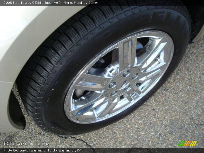 Merlot Metallic / Camel 2008 Ford Taurus X Eddie Bauer AWD