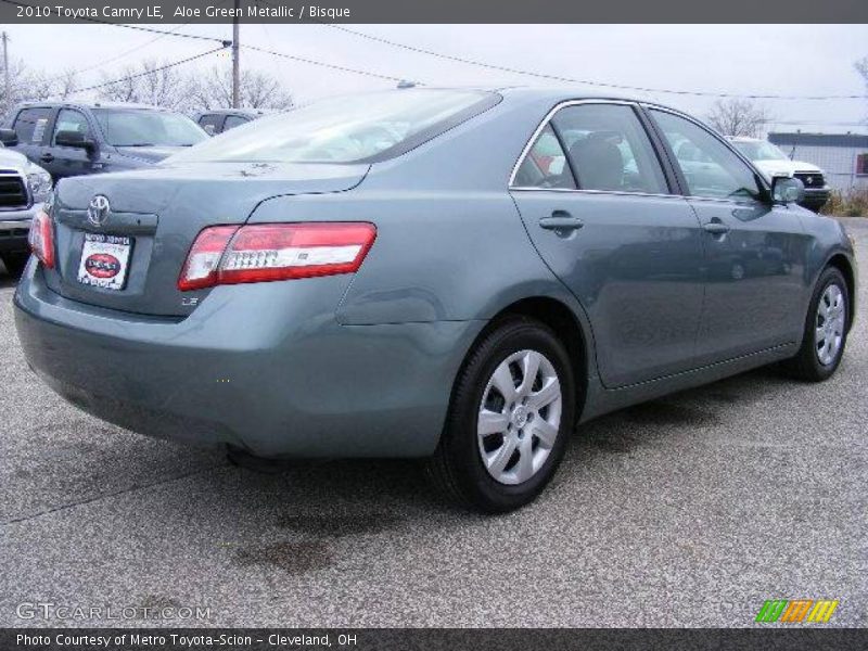 Aloe Green Metallic / Bisque 2010 Toyota Camry LE