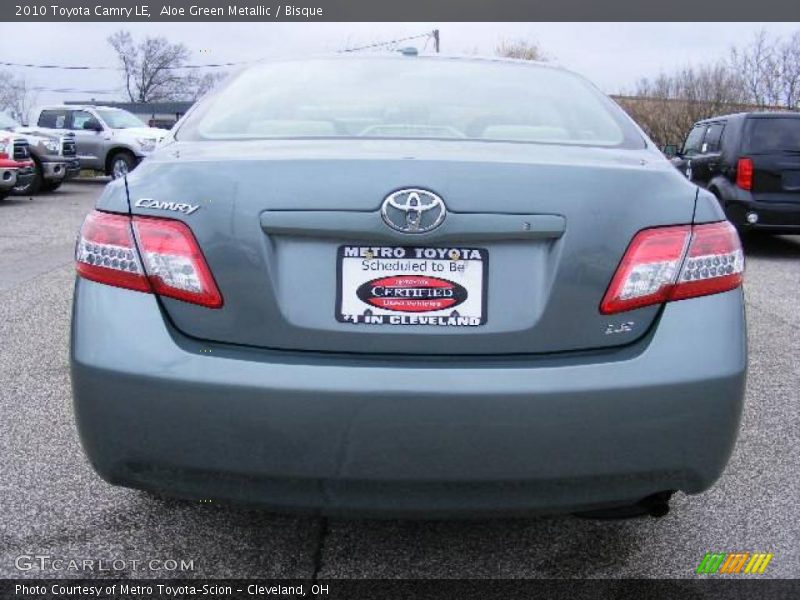 Aloe Green Metallic / Bisque 2010 Toyota Camry LE