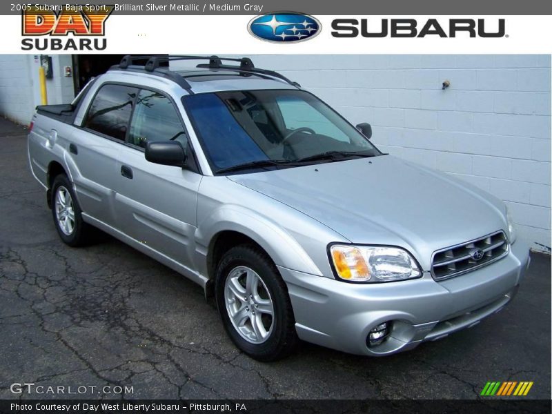 Brilliant Silver Metallic / Medium Gray 2005 Subaru Baja Sport