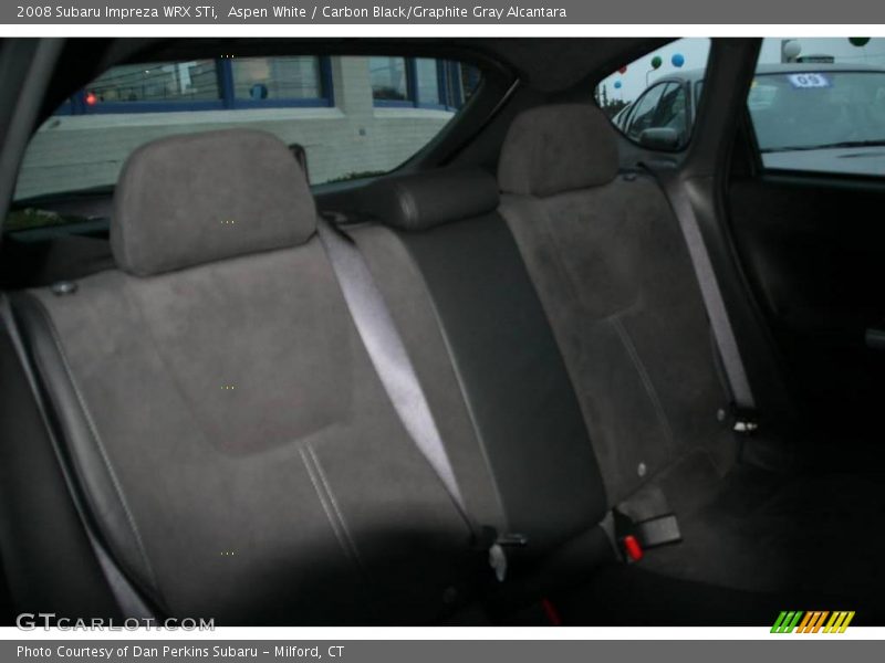 Aspen White / Carbon Black/Graphite Gray Alcantara 2008 Subaru Impreza WRX STi
