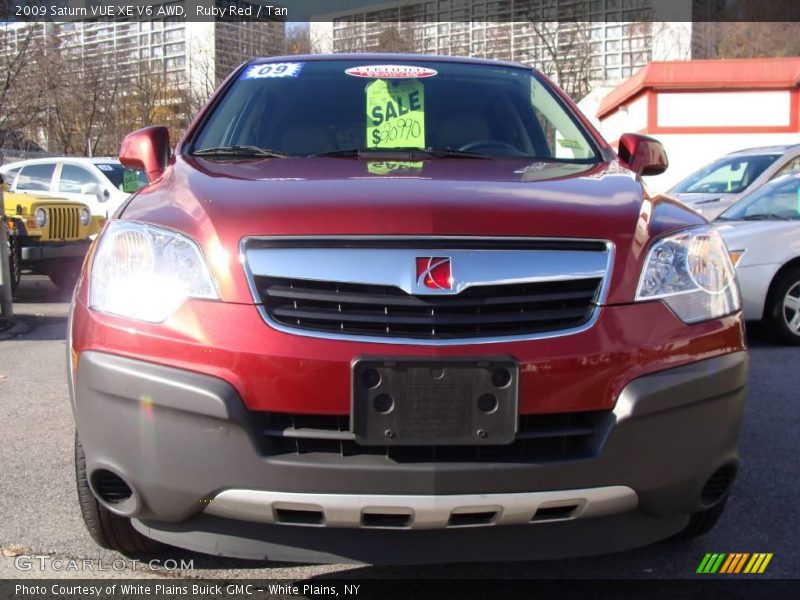 Ruby Red / Tan 2009 Saturn VUE XE V6 AWD