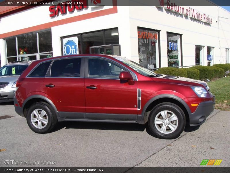 Ruby Red / Tan 2009 Saturn VUE XE V6 AWD