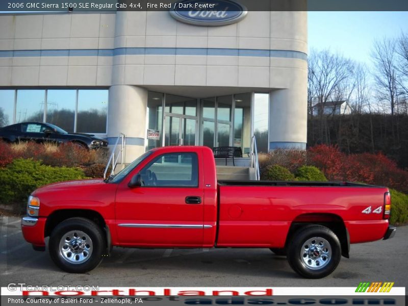 Fire Red / Dark Pewter 2006 GMC Sierra 1500 SLE Regular Cab 4x4