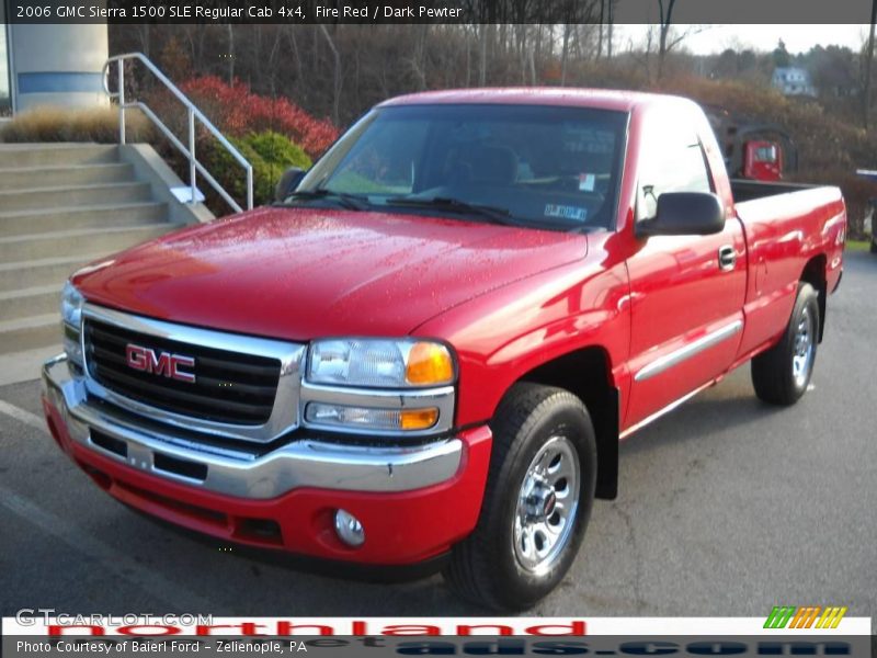 Fire Red / Dark Pewter 2006 GMC Sierra 1500 SLE Regular Cab 4x4