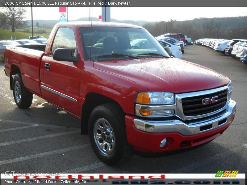 Fire Red / Dark Pewter 2006 GMC Sierra 1500 SLE Regular Cab 4x4