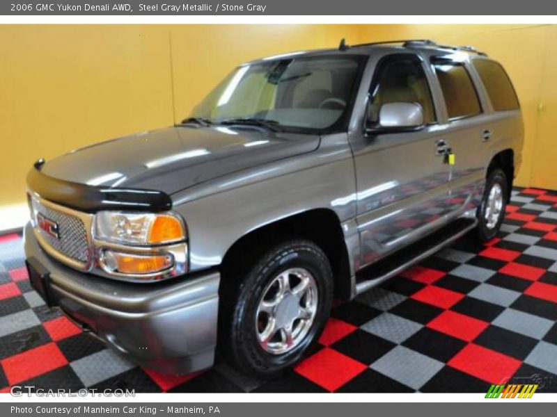 Steel Gray Metallic / Stone Gray 2006 GMC Yukon Denali AWD