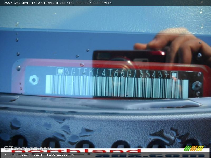 Fire Red / Dark Pewter 2006 GMC Sierra 1500 SLE Regular Cab 4x4