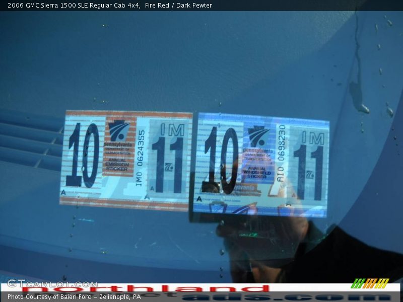 Fire Red / Dark Pewter 2006 GMC Sierra 1500 SLE Regular Cab 4x4