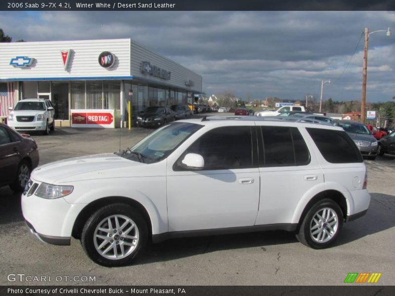 Winter White / Desert Sand Leather 2006 Saab 9-7X 4.2i