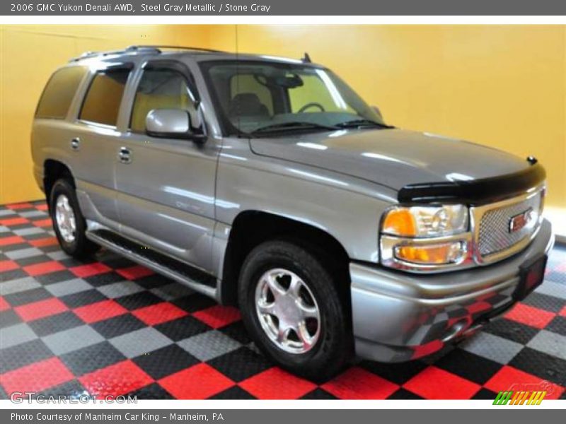 Steel Gray Metallic / Stone Gray 2006 GMC Yukon Denali AWD