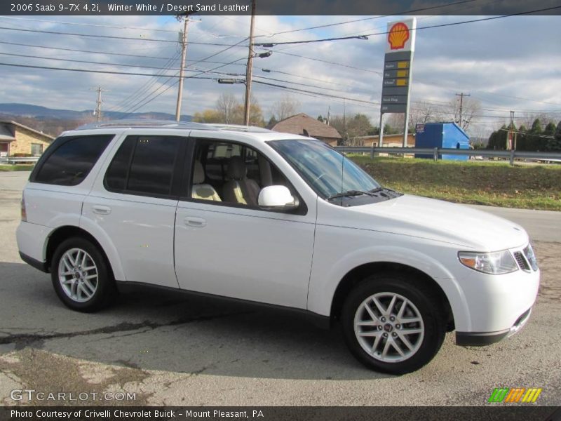 Winter White / Desert Sand Leather 2006 Saab 9-7X 4.2i