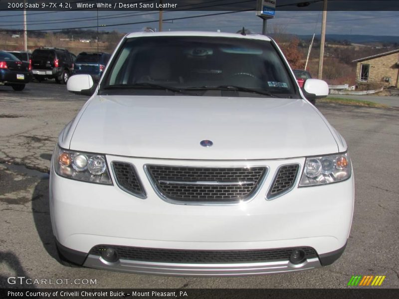 Winter White / Desert Sand Leather 2006 Saab 9-7X 4.2i