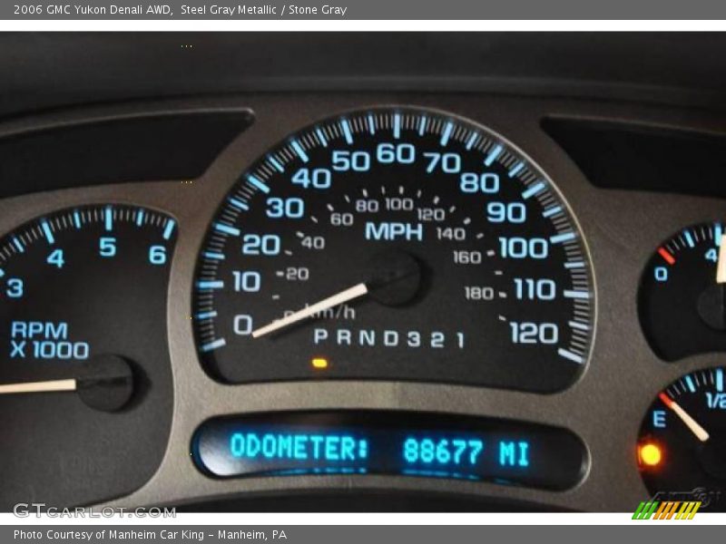 Steel Gray Metallic / Stone Gray 2006 GMC Yukon Denali AWD