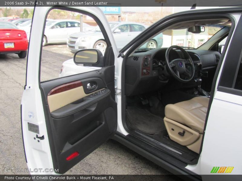 Winter White / Desert Sand Leather 2006 Saab 9-7X 4.2i