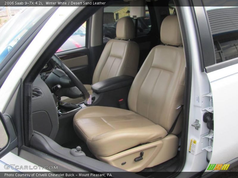 Winter White / Desert Sand Leather 2006 Saab 9-7X 4.2i
