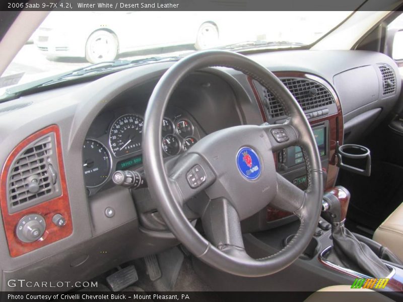 Winter White / Desert Sand Leather 2006 Saab 9-7X 4.2i