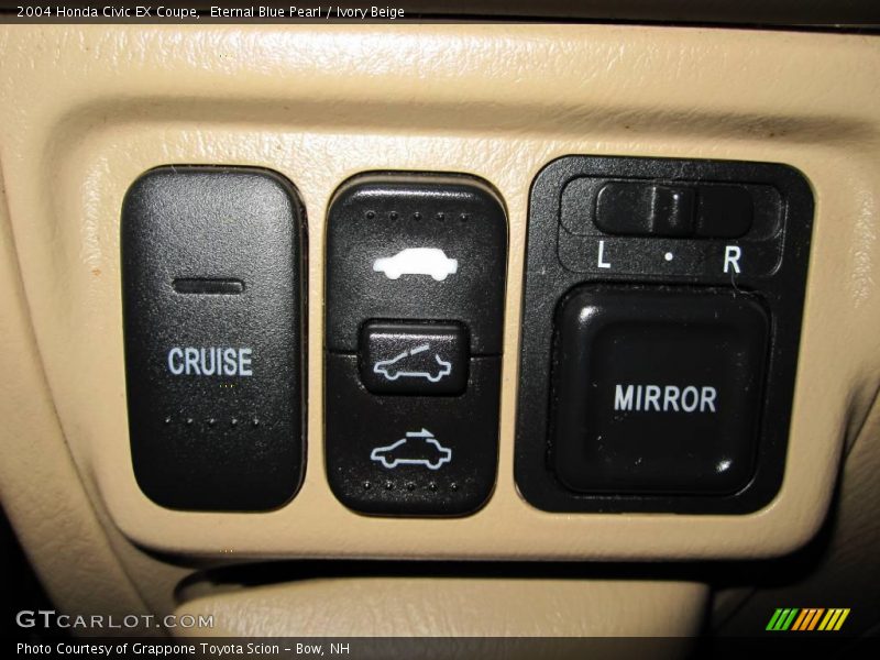 Eternal Blue Pearl / Ivory Beige 2004 Honda Civic EX Coupe