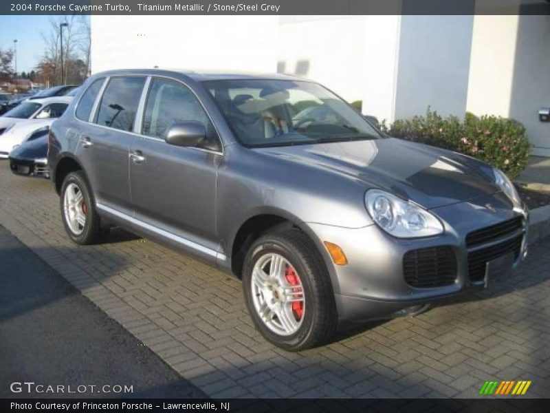 Titanium Metallic / Stone/Steel Grey 2004 Porsche Cayenne Turbo