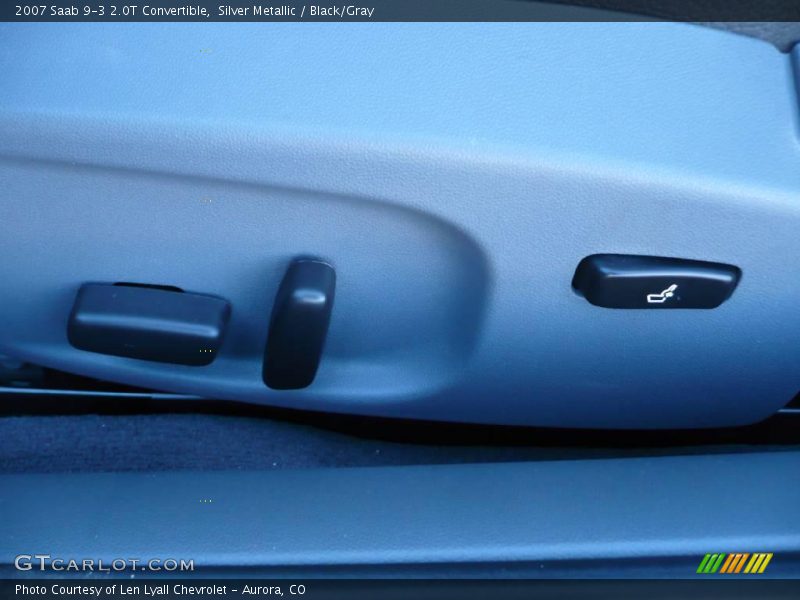 Silver Metallic / Black/Gray 2007 Saab 9-3 2.0T Convertible