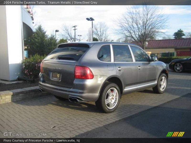 Titanium Metallic / Stone/Steel Grey 2004 Porsche Cayenne Turbo