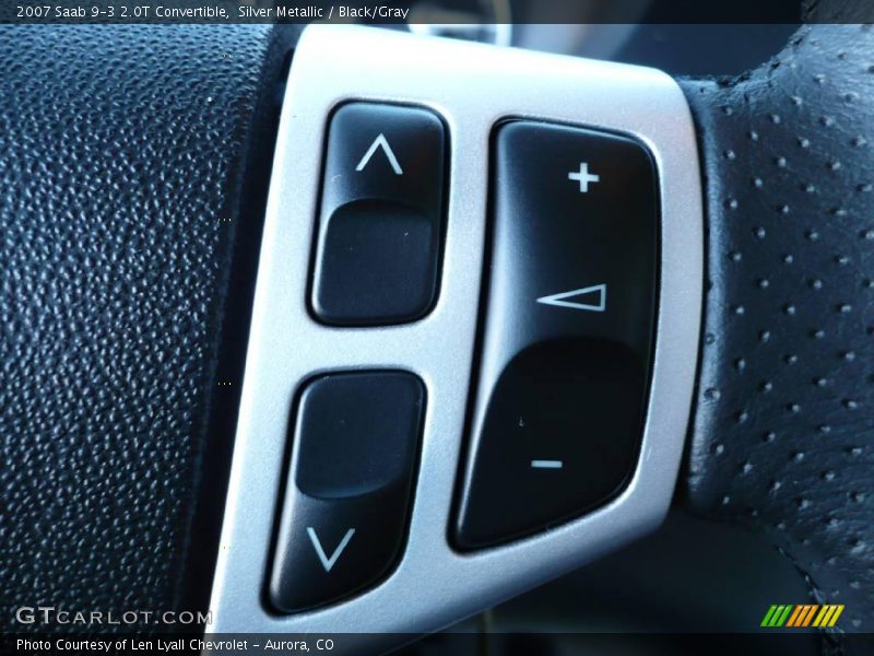 Silver Metallic / Black/Gray 2007 Saab 9-3 2.0T Convertible