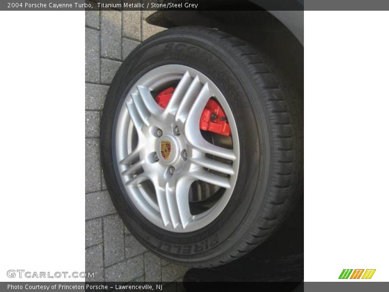 Titanium Metallic / Stone/Steel Grey 2004 Porsche Cayenne Turbo