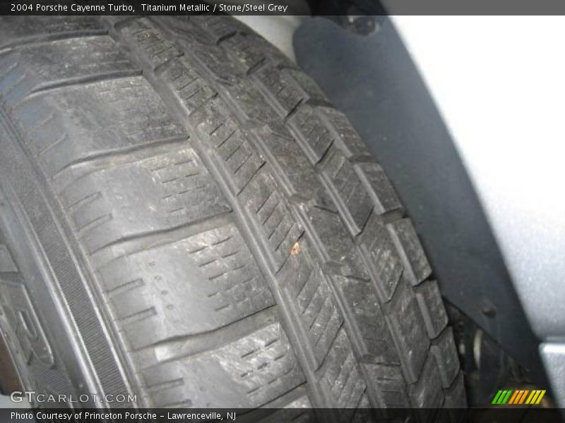 Titanium Metallic / Stone/Steel Grey 2004 Porsche Cayenne Turbo