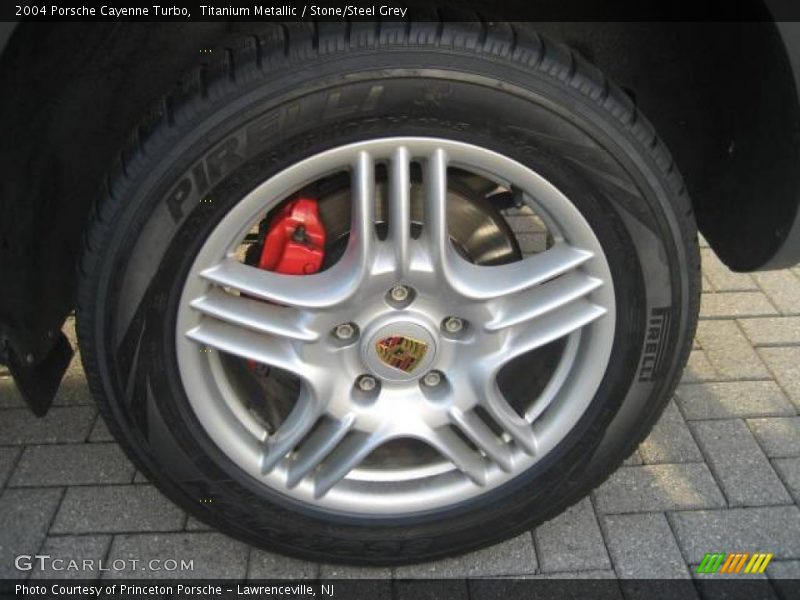 Titanium Metallic / Stone/Steel Grey 2004 Porsche Cayenne Turbo