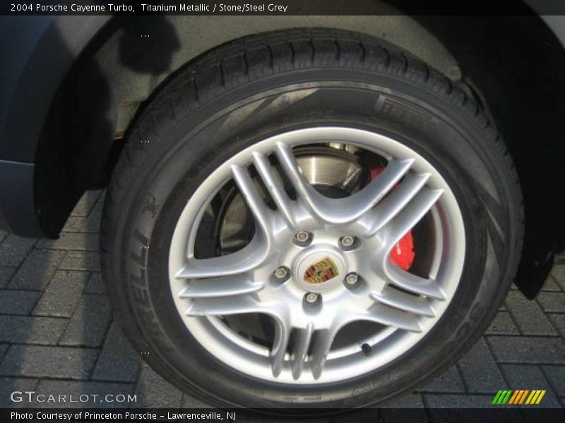 Titanium Metallic / Stone/Steel Grey 2004 Porsche Cayenne Turbo