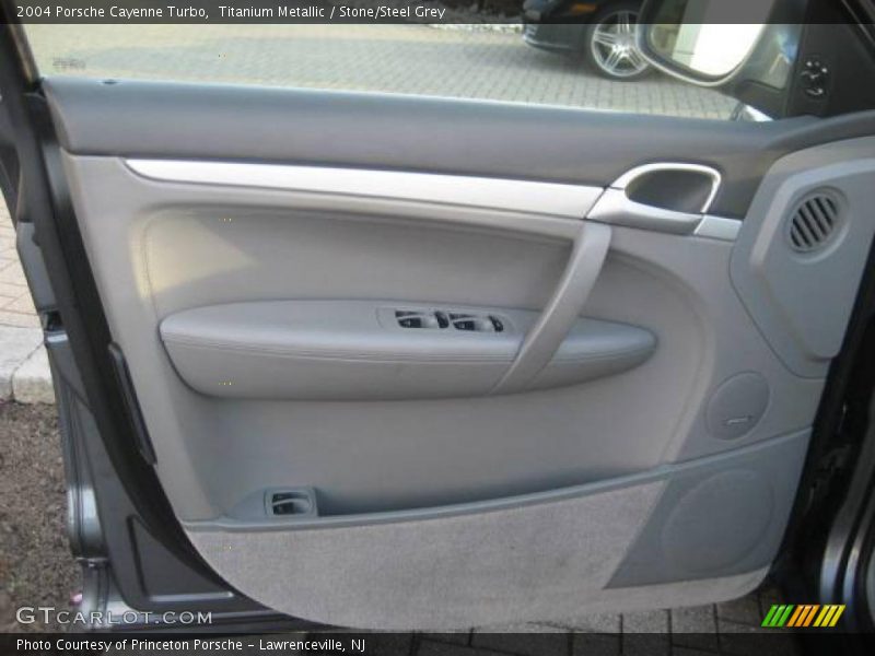 Titanium Metallic / Stone/Steel Grey 2004 Porsche Cayenne Turbo