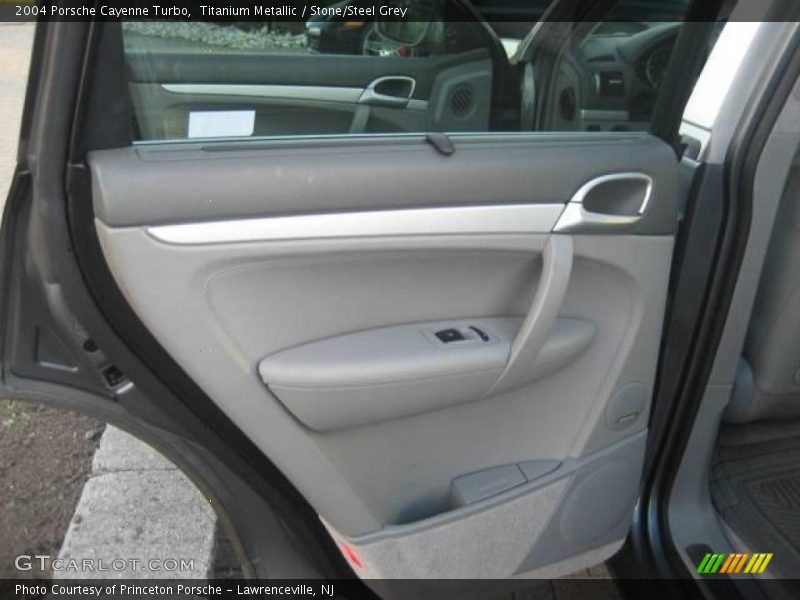 Titanium Metallic / Stone/Steel Grey 2004 Porsche Cayenne Turbo