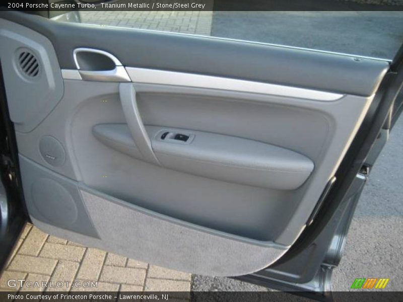 Titanium Metallic / Stone/Steel Grey 2004 Porsche Cayenne Turbo
