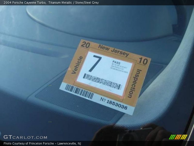 Titanium Metallic / Stone/Steel Grey 2004 Porsche Cayenne Turbo