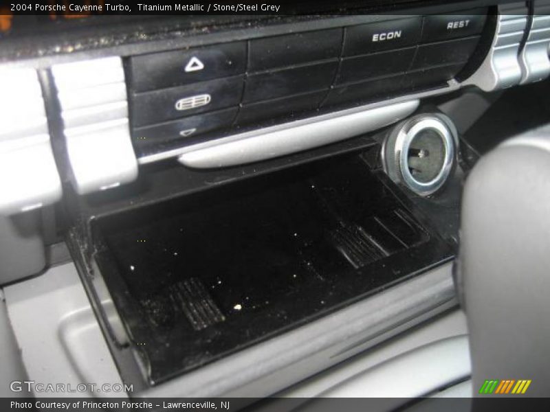 Titanium Metallic / Stone/Steel Grey 2004 Porsche Cayenne Turbo