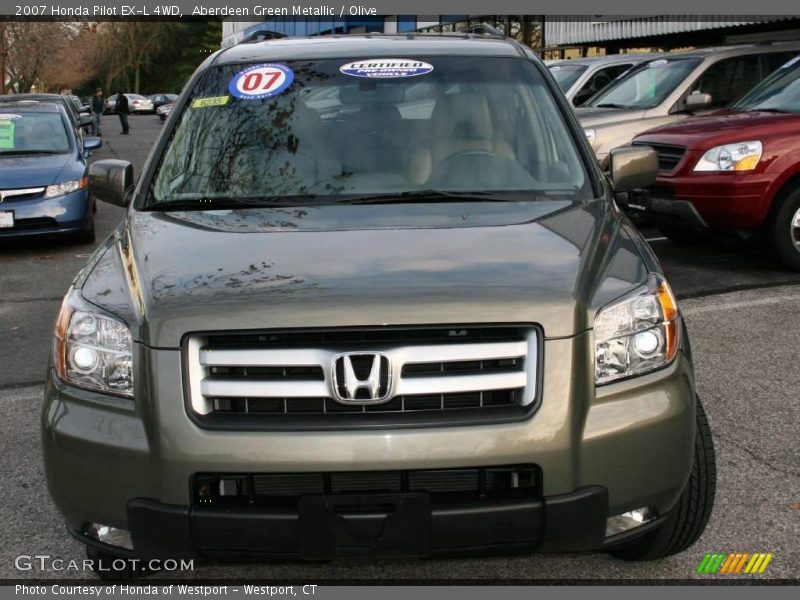 Aberdeen Green Metallic / Olive 2007 Honda Pilot EX-L 4WD