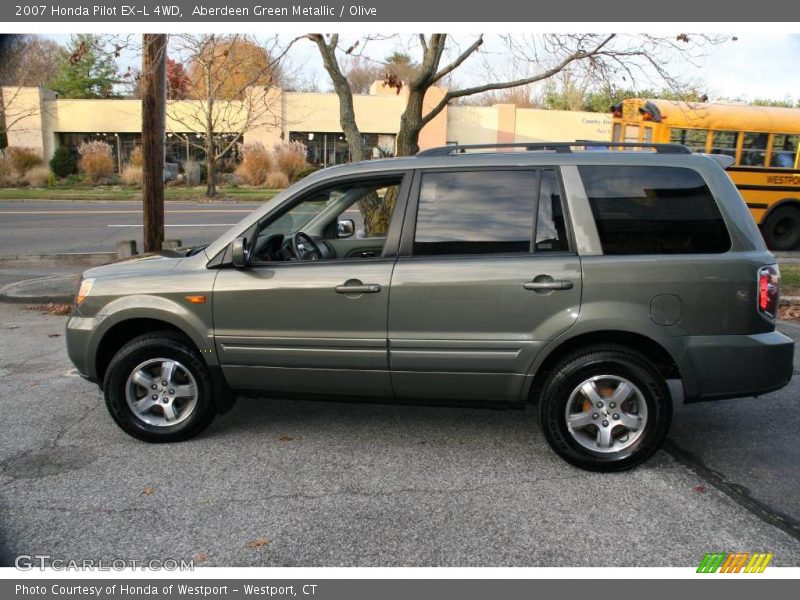 Aberdeen Green Metallic / Olive 2007 Honda Pilot EX-L 4WD