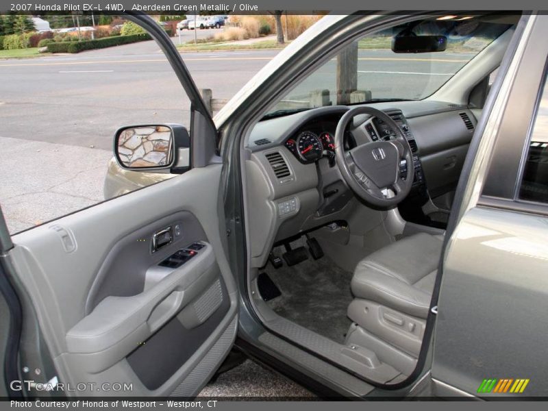 Aberdeen Green Metallic / Olive 2007 Honda Pilot EX-L 4WD