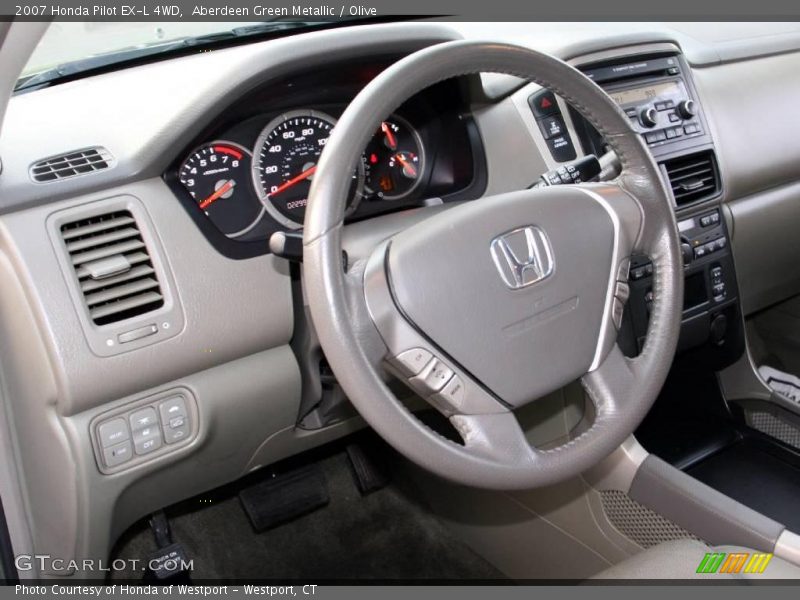 Aberdeen Green Metallic / Olive 2007 Honda Pilot EX-L 4WD
