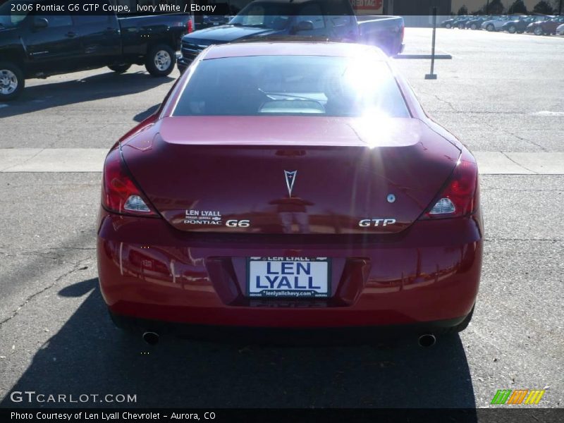 Ivory White / Ebony 2006 Pontiac G6 GTP Coupe