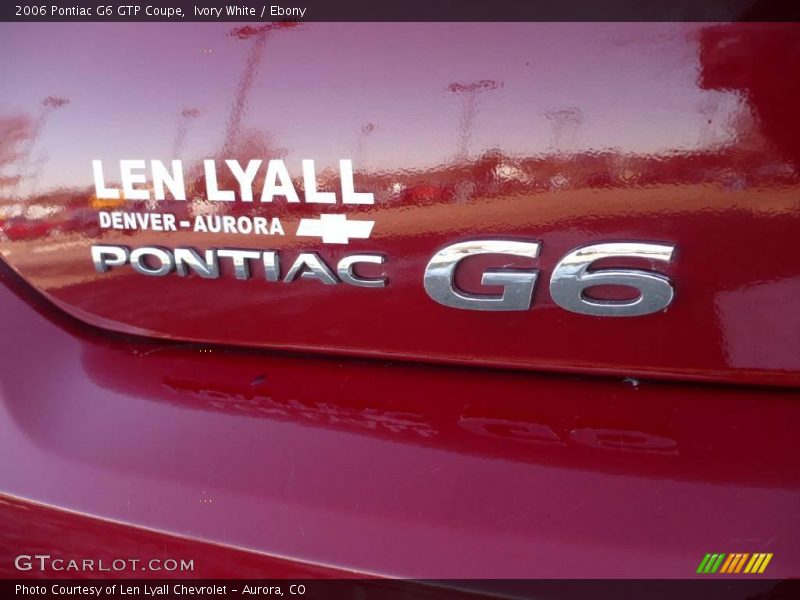 Ivory White / Ebony 2006 Pontiac G6 GTP Coupe