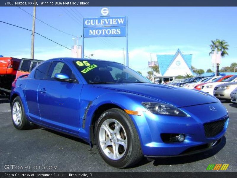Winning Blue Metallic / Black 2005 Mazda RX-8