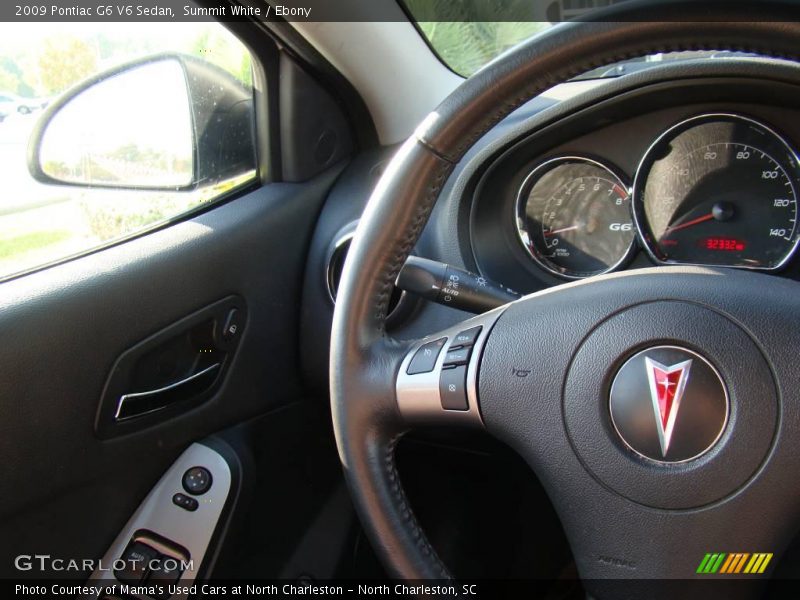 Summit White / Ebony 2009 Pontiac G6 V6 Sedan