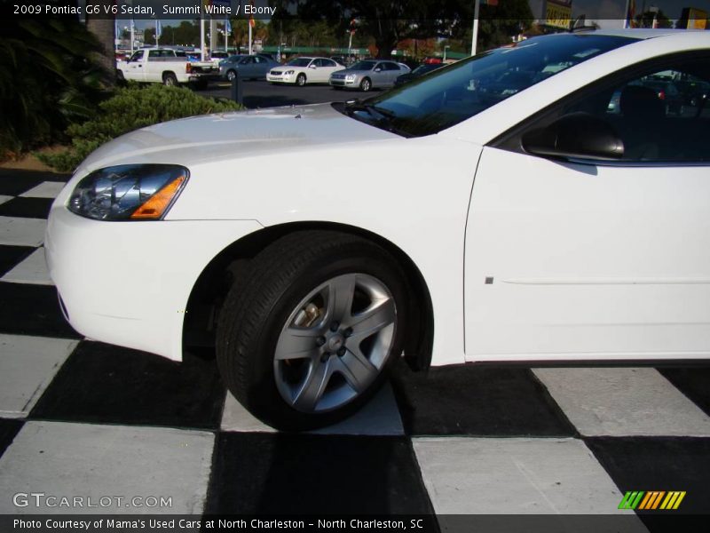 Summit White / Ebony 2009 Pontiac G6 V6 Sedan