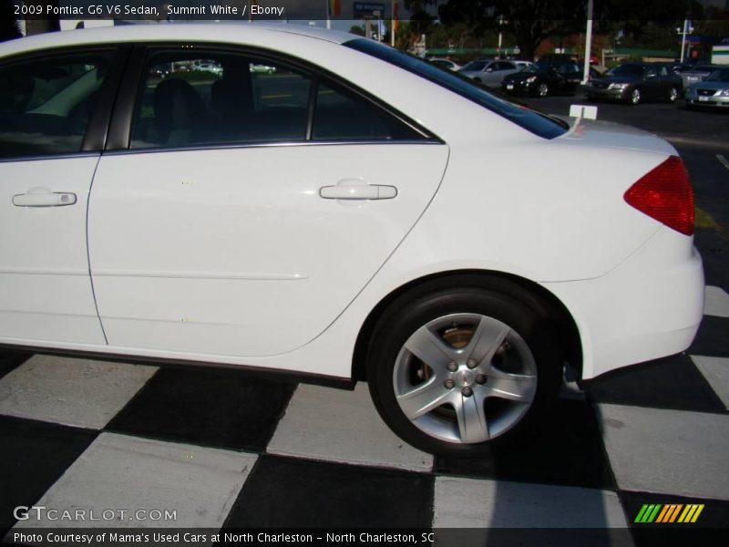 Summit White / Ebony 2009 Pontiac G6 V6 Sedan