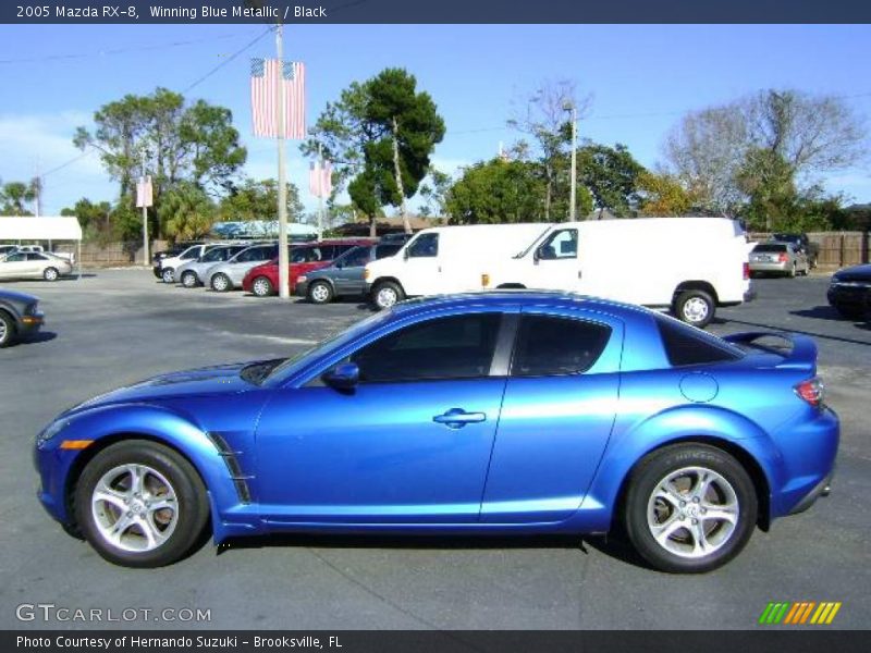 Winning Blue Metallic / Black 2005 Mazda RX-8