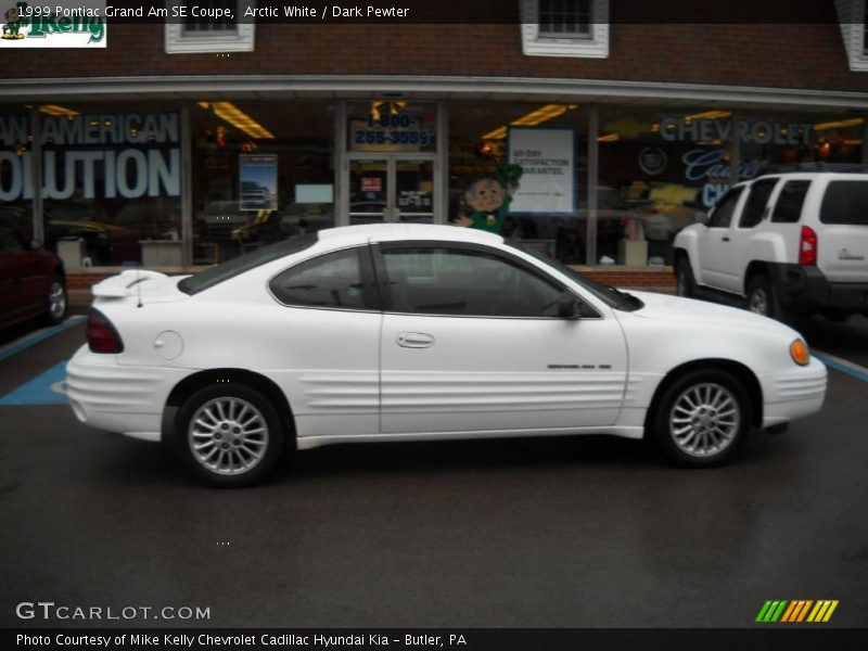 Arctic White / Dark Pewter 1999 Pontiac Grand Am SE Coupe