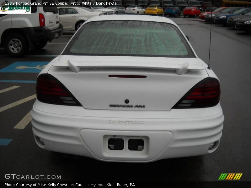 Arctic White / Dark Pewter 1999 Pontiac Grand Am SE Coupe