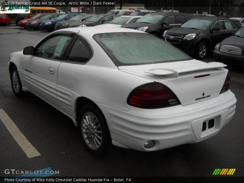 Arctic White / Dark Pewter 1999 Pontiac Grand Am SE Coupe
