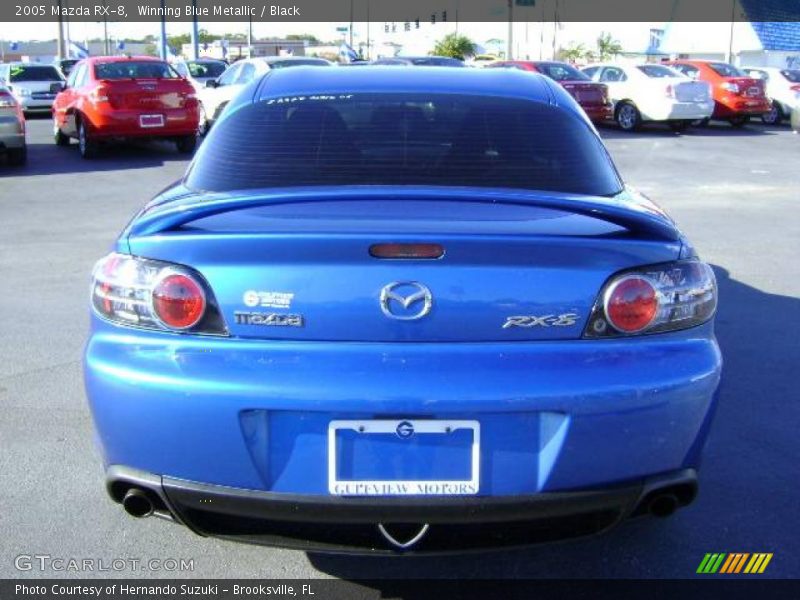 Winning Blue Metallic / Black 2005 Mazda RX-8